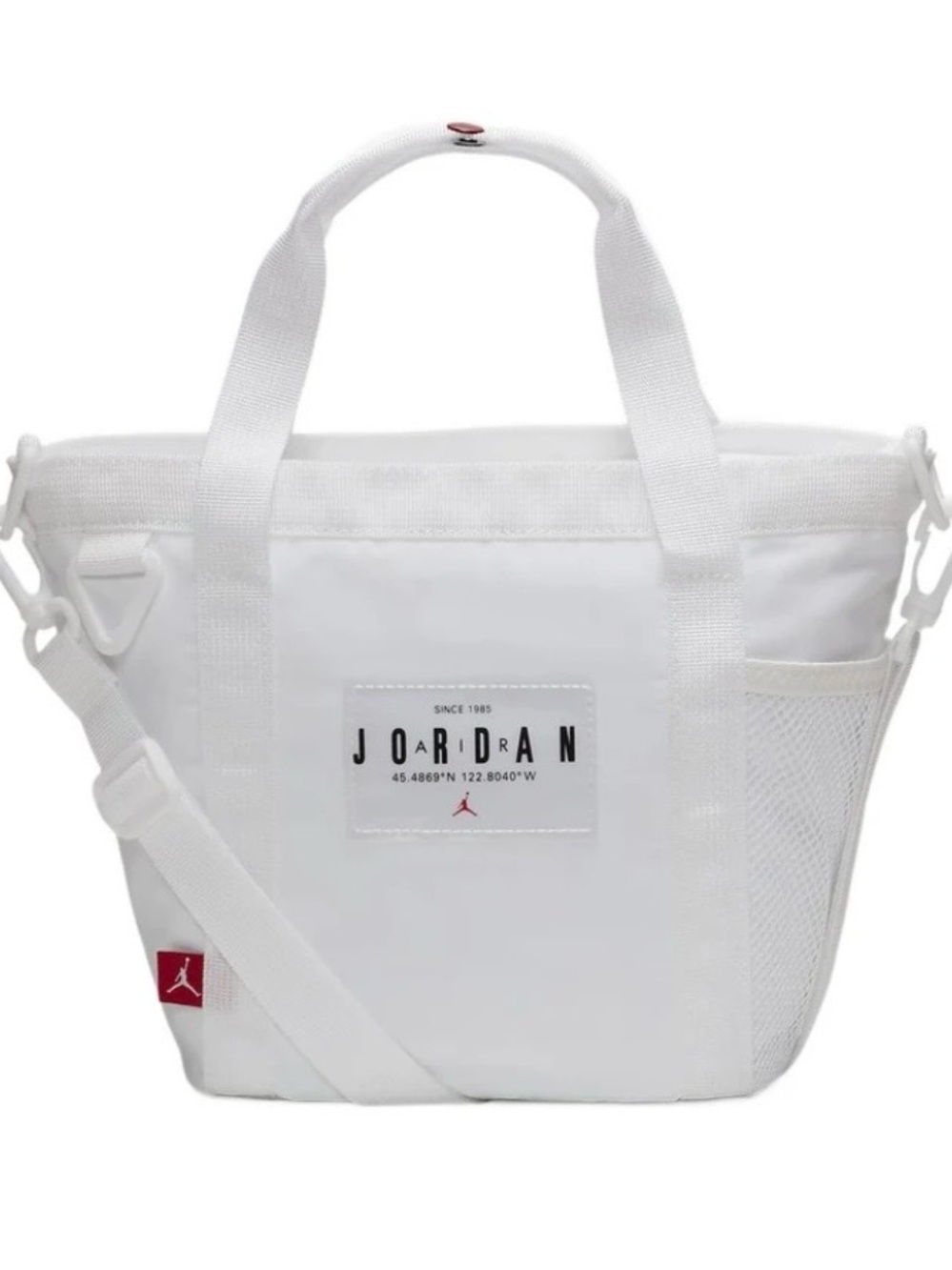 Air Jordan Mini Tote Bag White Convertible Crossbody
